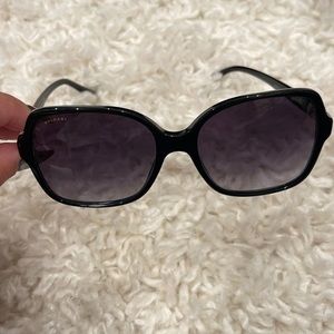 BVLGARI oversized black square sunglasses